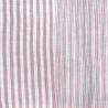 Garngefärbte Doppelgaze STRIPES Altrosa / Cremeweiß